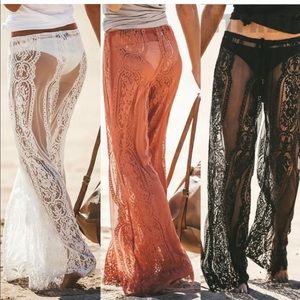 🆕 ↙️ WHITE BOHO STYLE LACE PANTS